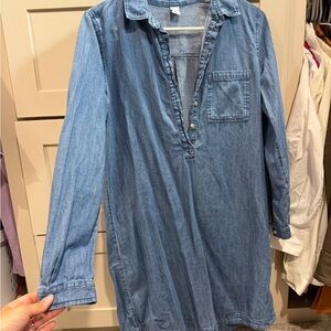 Old navy Light Wash Denim Tunic Shirt Dress